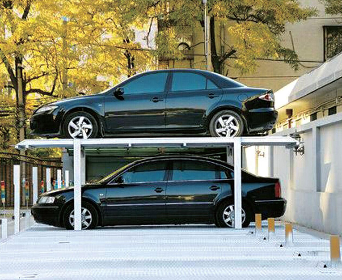 江川区PJS2-D二层地坑式简易升降立体停车设备