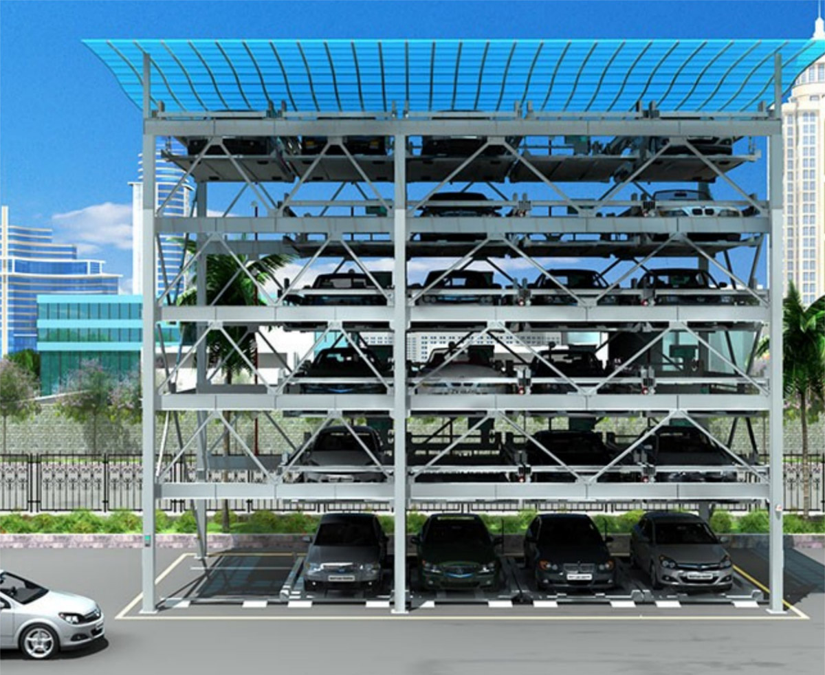 博山区PSH4-6四至六层升降横移式立体停车设备